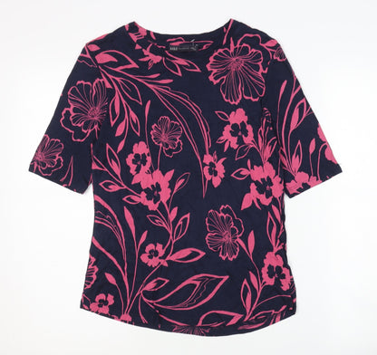 Womens UK Size 10 Marks and Spencer Multicoloured Basic T-Shirt