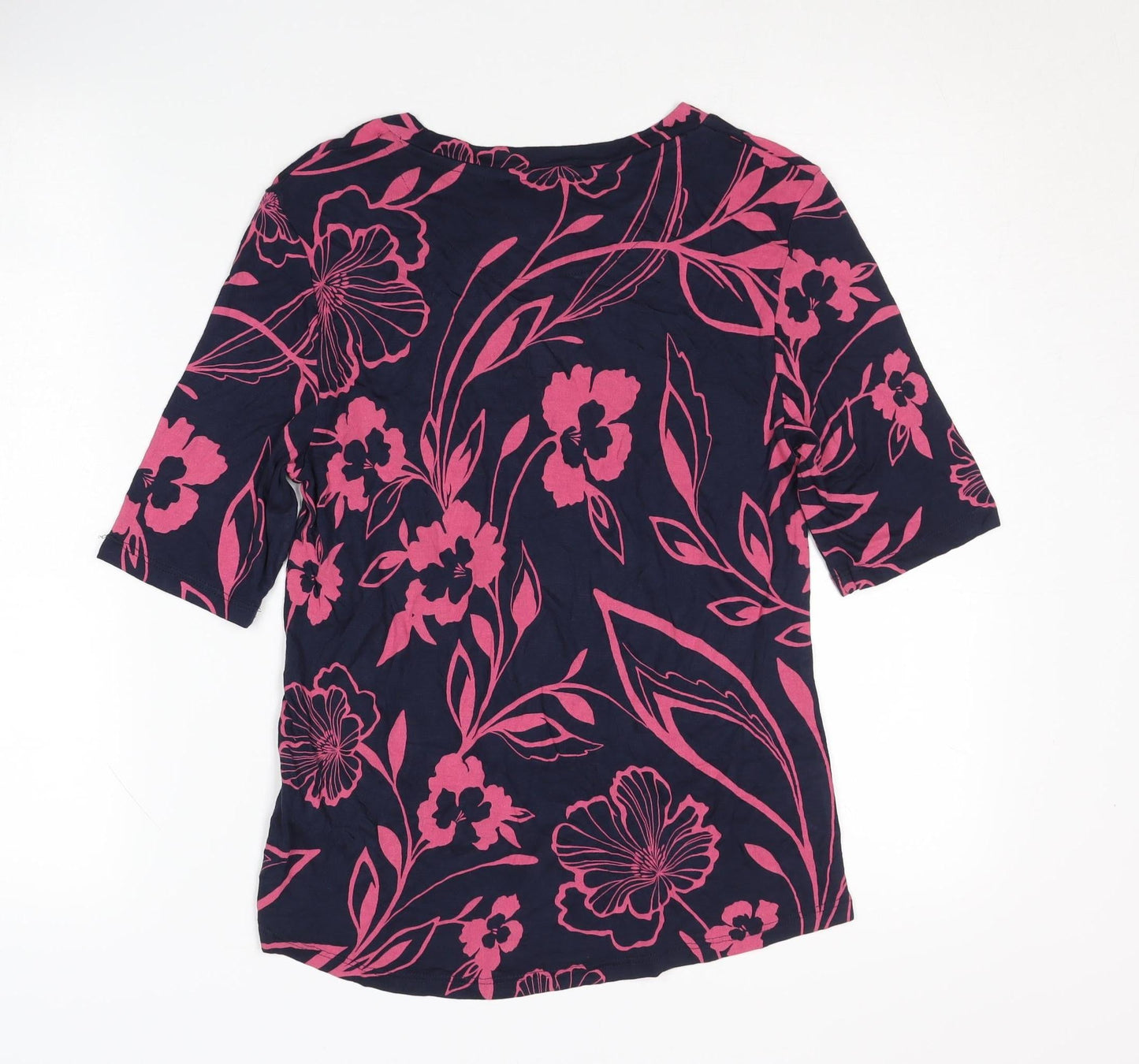 Womens UK Size 10 Marks and Spencer Multicoloured Basic T-Shirt