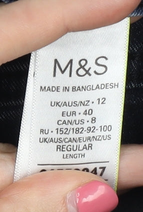 Womens UK Size 12 Marks and Spencer  Skinny Blue Jeans