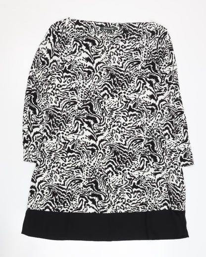 Bonmarché Women's Multicoloured Animal Print Dress Size 16