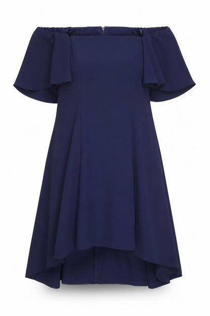 Coast Women's Blue A-Line Off-Shoulder Dress Size 18