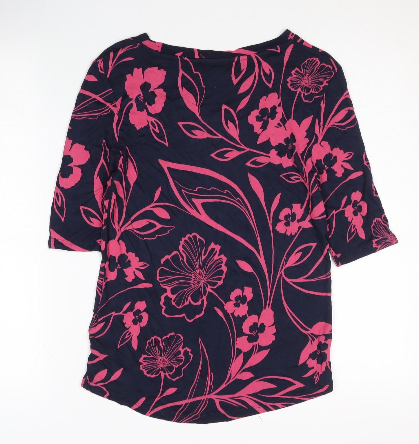 Womens UK Size 10 Marks and Spencer Multicoloured Basic T-Shirt