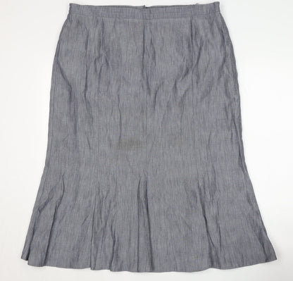 Gray & Osbourn Women's Grey Petite Skirt, Size 20