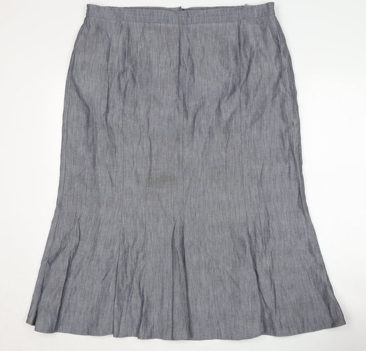 Gray & Osbourn Women's Grey Petite Skirt, Size 20