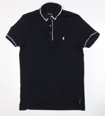 French Connection Men's Black XL Polo Shirt