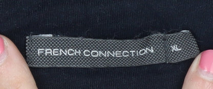 French Connection Men's Black XL Polo Shirt