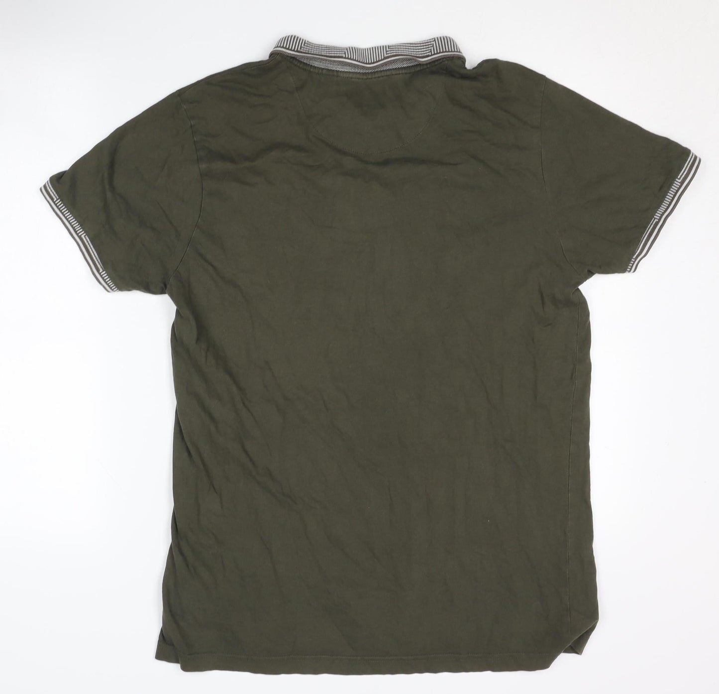 Brave Soul Men's Green XL Polo Shirt