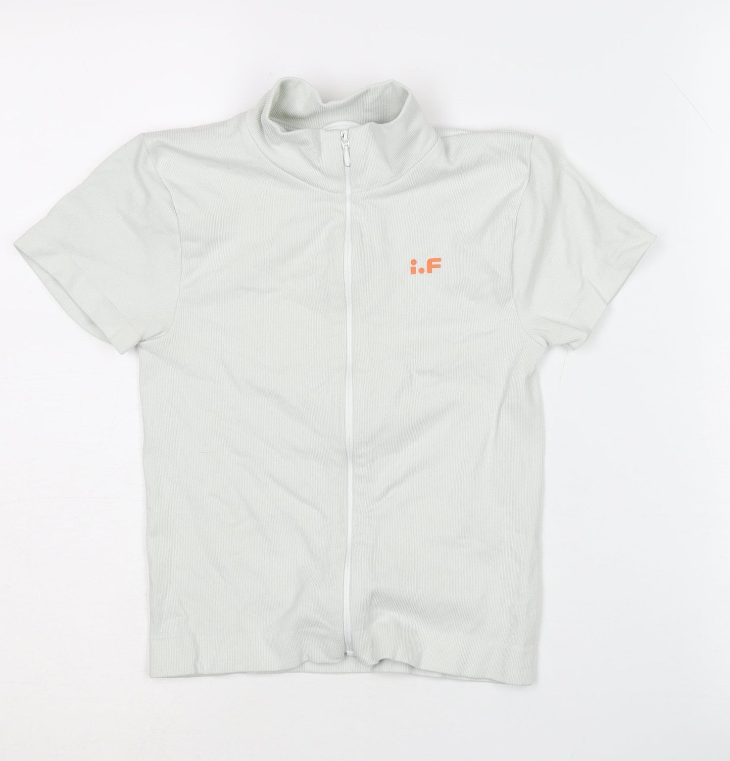 iets frans... Unisex White Mock Neck T-Shirt S