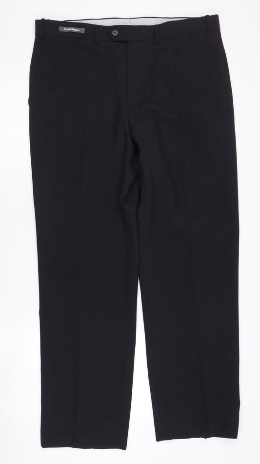 Marks and Spencer Men's Black Dress Pants, Size 36