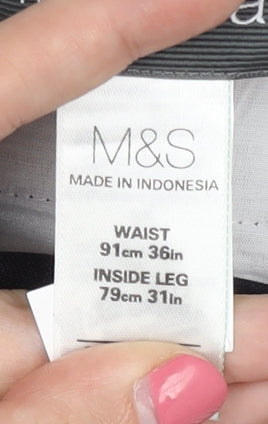 Marks and Spencer Men's Black Dress Pants, Size 36