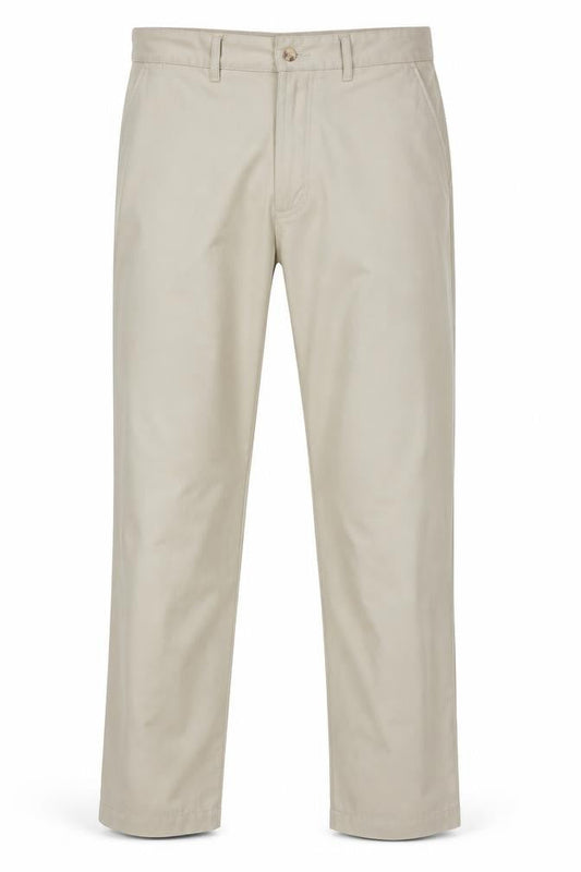 Mens UK Size L Cotton Traders Regular Fit Chino Beige Trousers