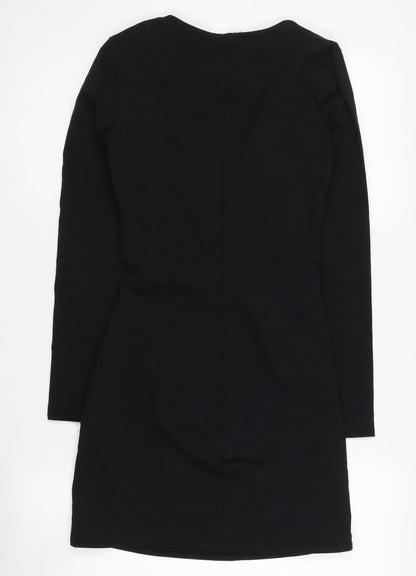 Bershka Women's Black Sheath Mini Dress XS