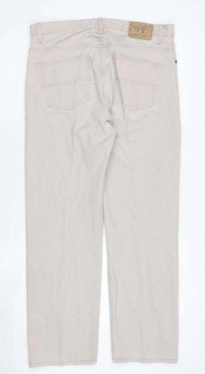 Marks and Spencer Men's Beige Straight Jeans 34R