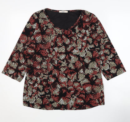 Womens UK Size 14 Marks and Spencer Multicoloured Basic Blouse