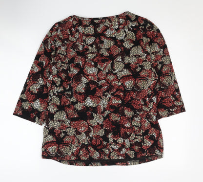 Womens UK Size 14 Marks and Spencer Multicoloured Basic Blouse