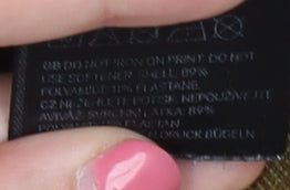 H&M Women's Green Leggings, Size M, Stretch Gym Wear