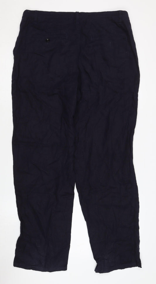 Marks and Spencer Men's Blue Trousers Size L