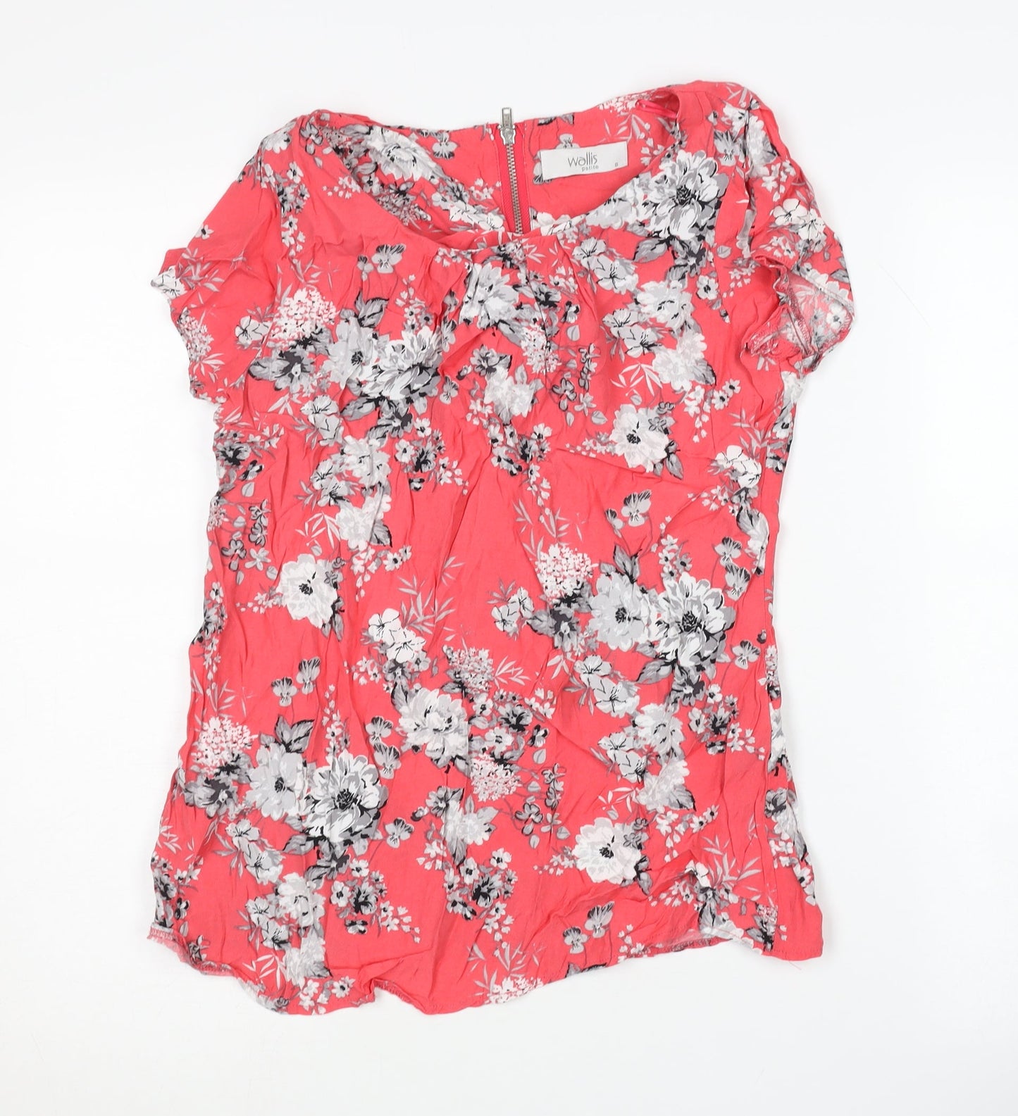 Womens UK Size 8 Wallis Multicoloured Basic Blouse