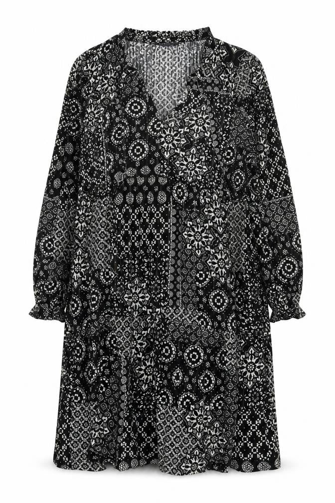 Marks and Spencer Black Floral Dress Size 14