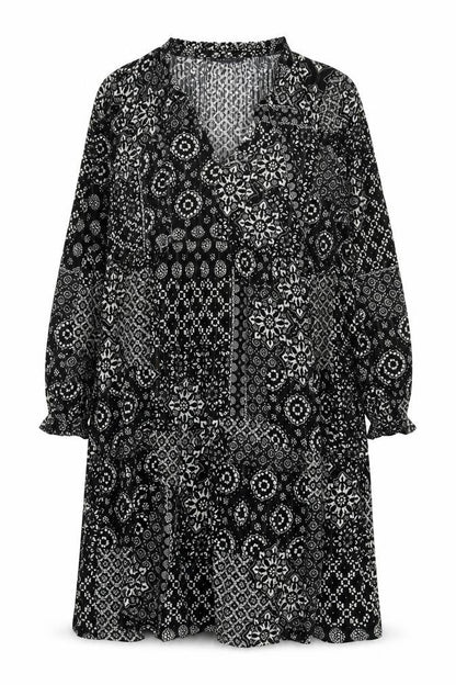 Marks and Spencer Black Floral Dress Size 14