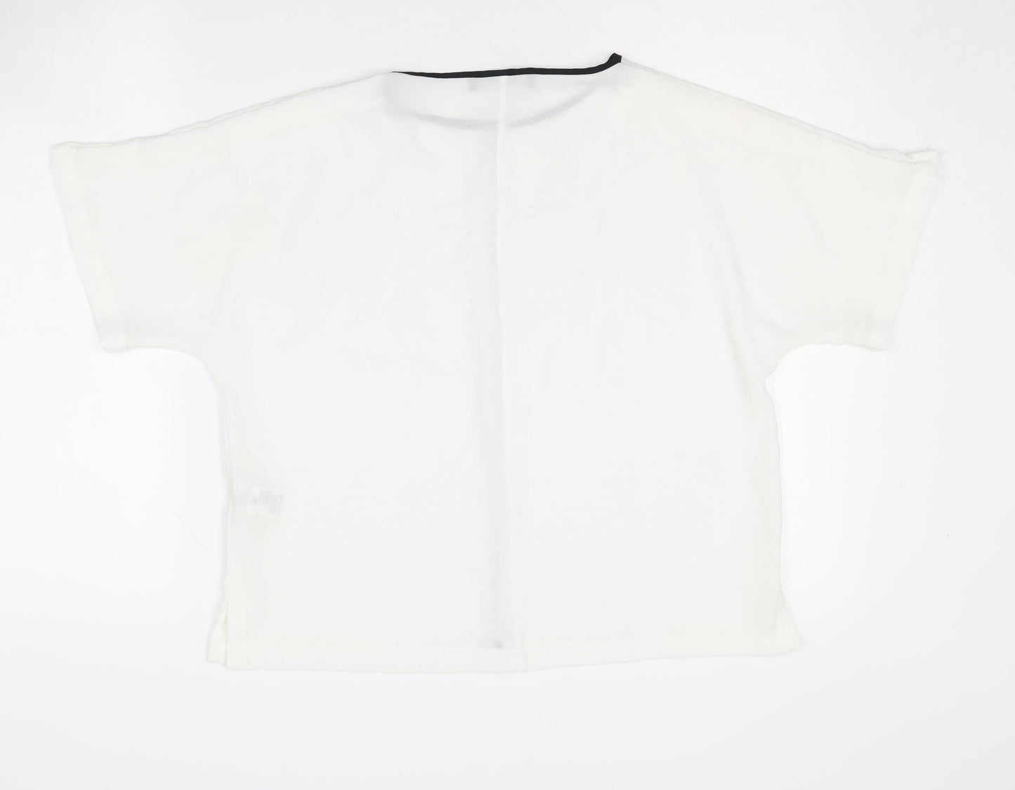 Womens UK Size 10 Marks and Spencer White Basic T-Shirt