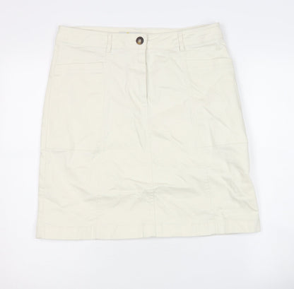 Boden Women's Ivory Straight Skirt Size 14