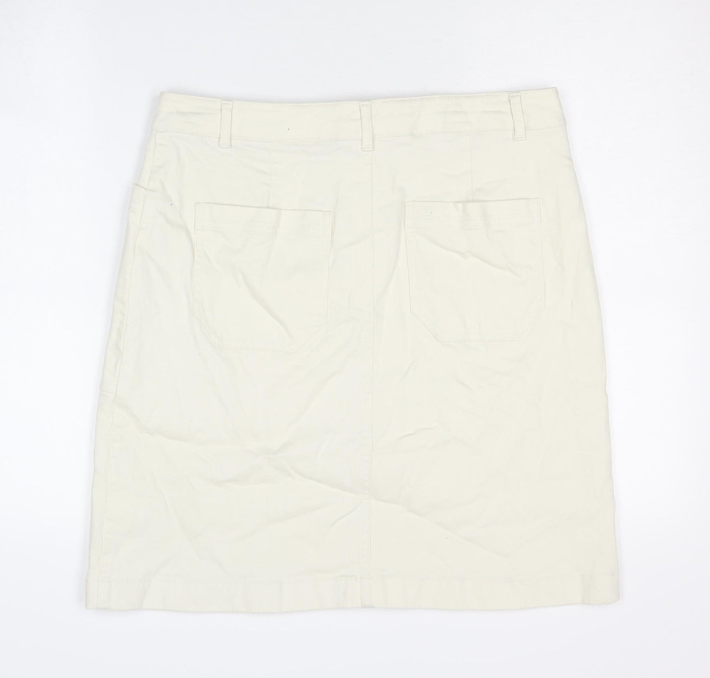Boden Women's Ivory Straight Skirt Size 14