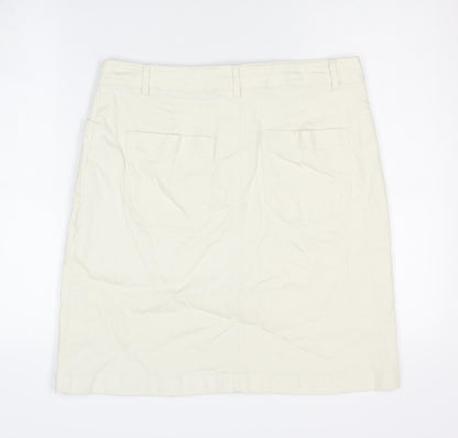 Boden Women's Ivory Straight Skirt Size 14