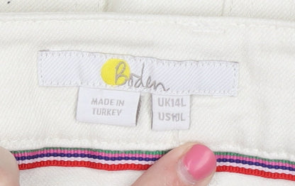 Boden Women's Ivory Straight Skirt Size 14