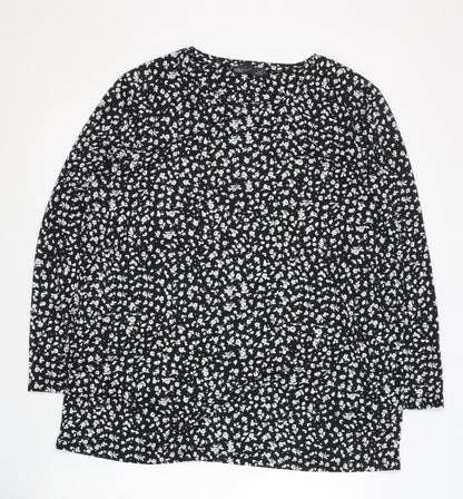 Womens UK Size 18 Marks and Spencer Black Basic Blouse