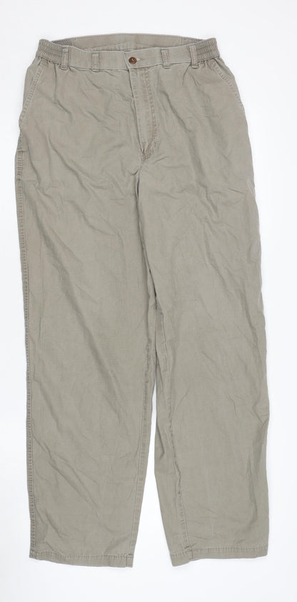 Marks and Spencer Men's Brown Chino Trousers 34