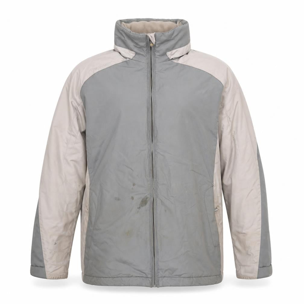 Mens UK Size 46 DECATHLON Grey Windbreaker Coat