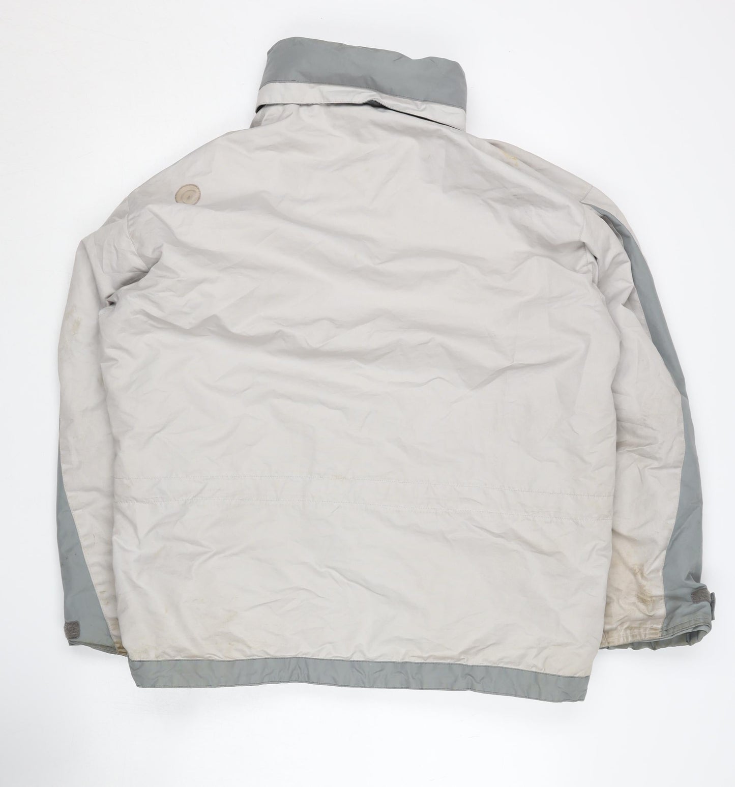 Mens UK Size 46 DECATHLON Grey Windbreaker Coat