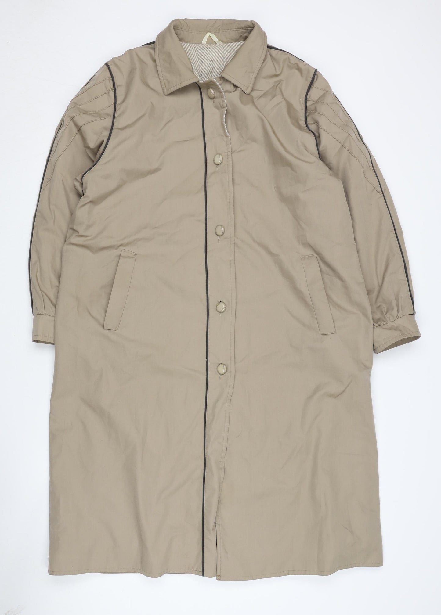 Womens UK Size 12 House of Fraser Beige Overcoat