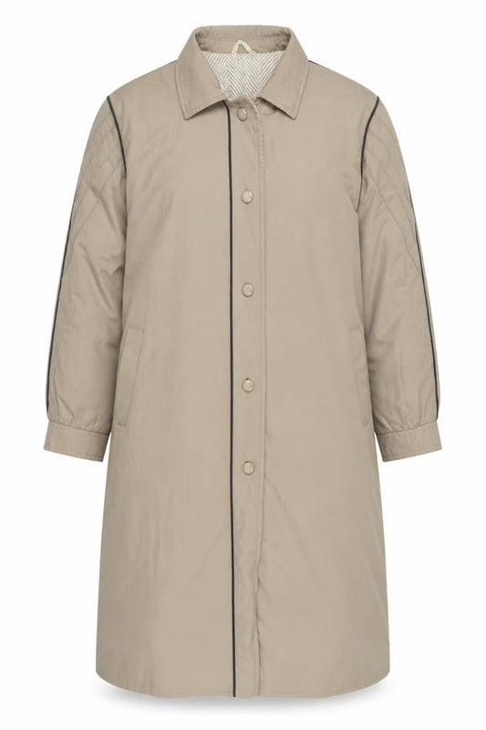 Womens UK Size 12 House of Fraser Beige Overcoat