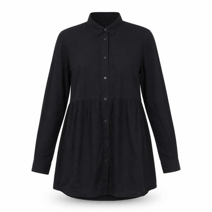 Womens UK Size 10 ASOS Black Basic Button-Up