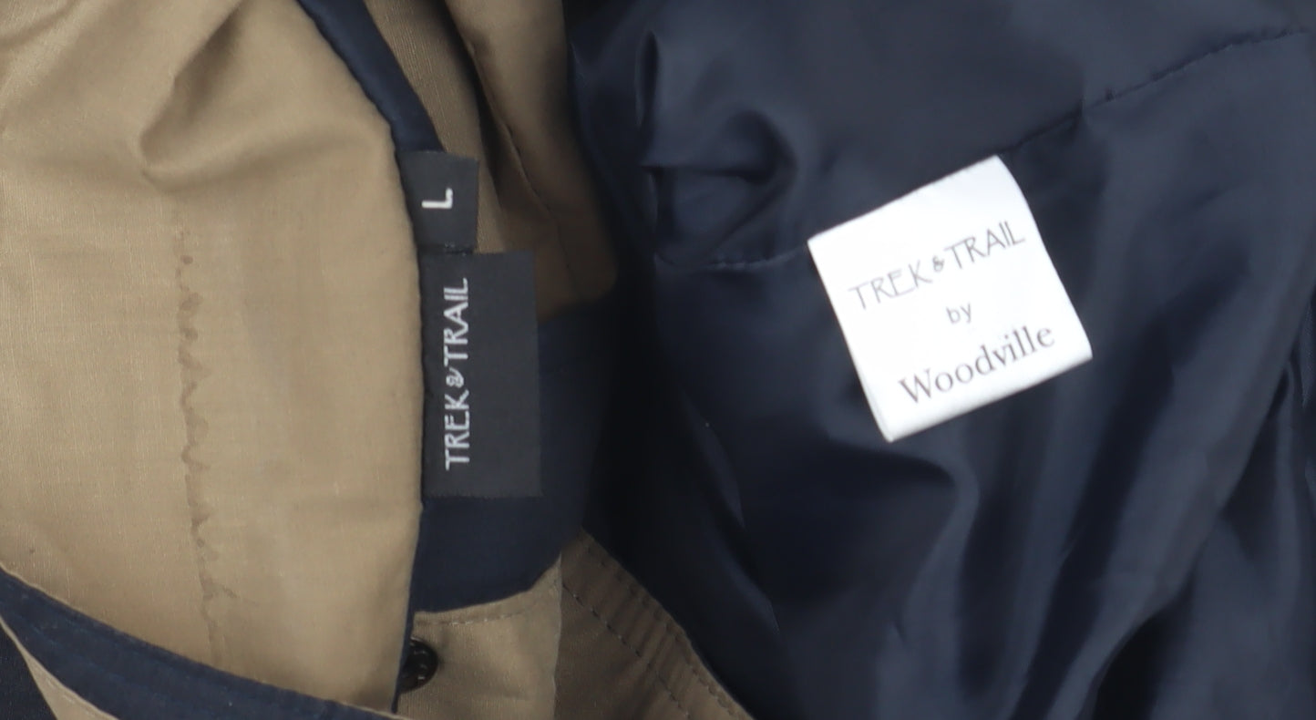 Mens UK Size L Trek & Trail Blue Basic Jacket