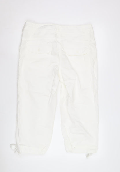 H&M Women's White Trousers Size 12