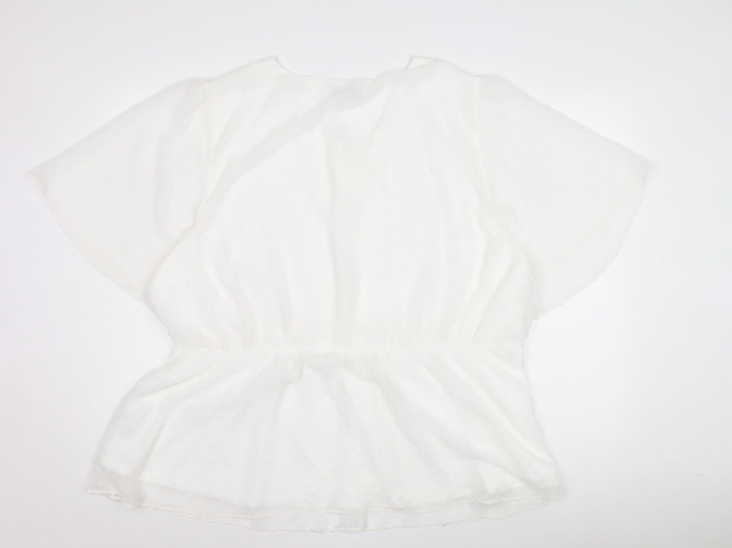 Womens UK Size 28 Simply Be White Basic Blouse