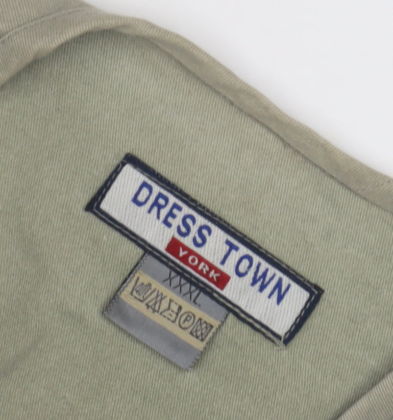 Mens UK Size 3XL Dress Town Green Gilet