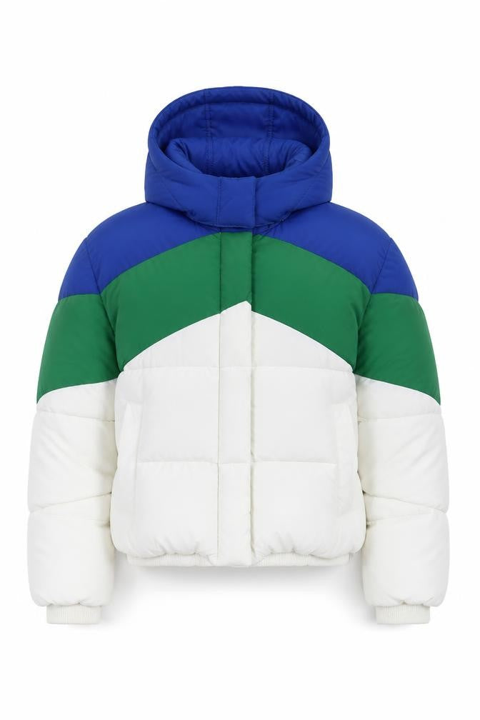 Womens UK Size 14 Topshop Multicoloured Puffer Jacket