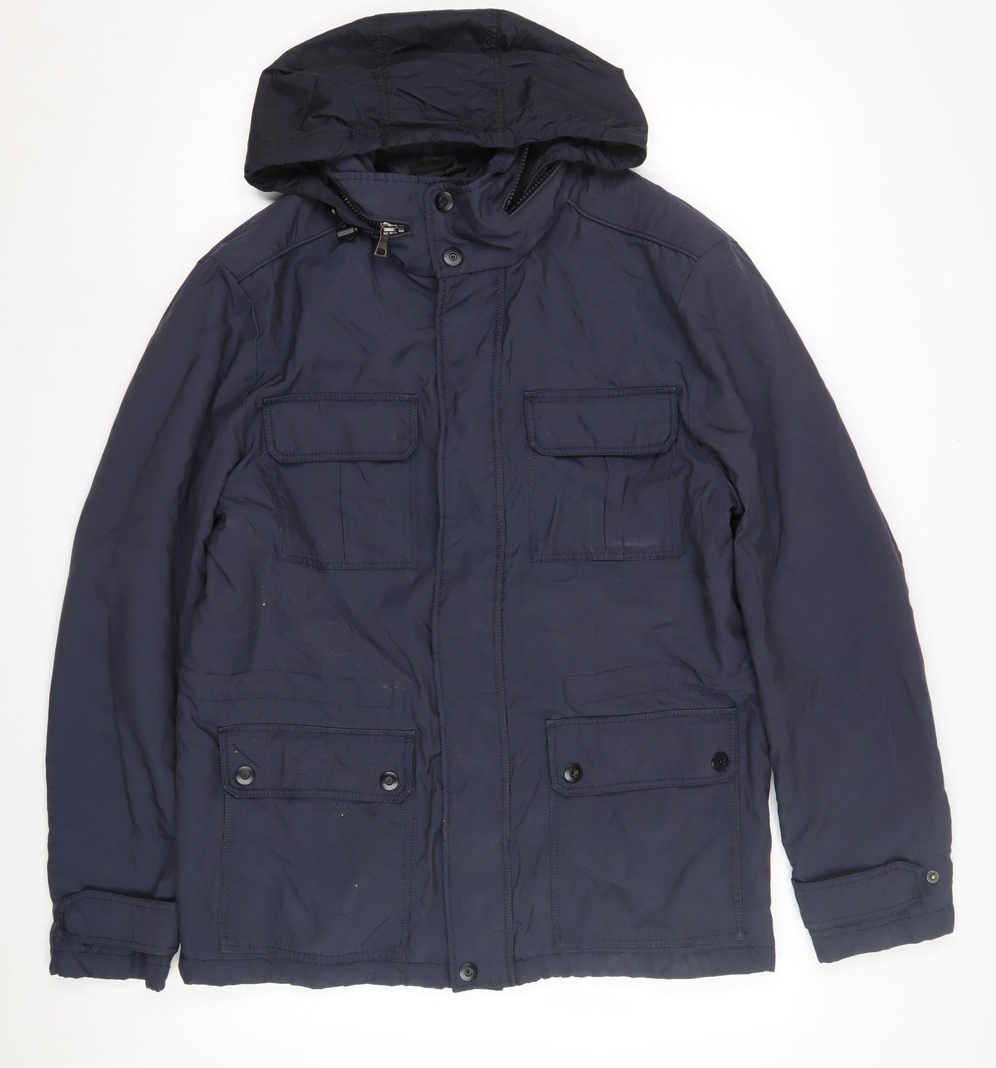 Mens UK Size M Marks and Spencer Blue Parka Coat
