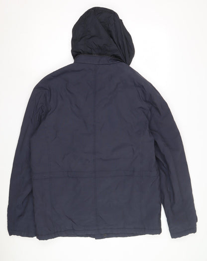 Mens UK Size M Marks and Spencer Blue Parka Coat