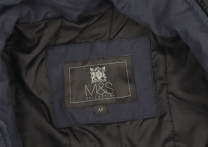 Mens UK Size M Marks and Spencer Blue Parka Coat