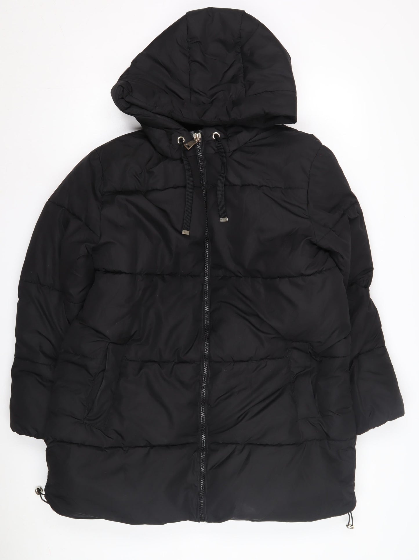 Womens UK Size 10 New Look Black Puffer Jacket