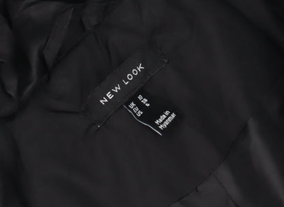 Womens UK Size 10 New Look Black Puffer Jacket