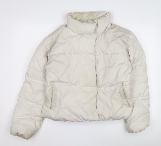 Old Navy Women's White S Puffer Jacket Winter