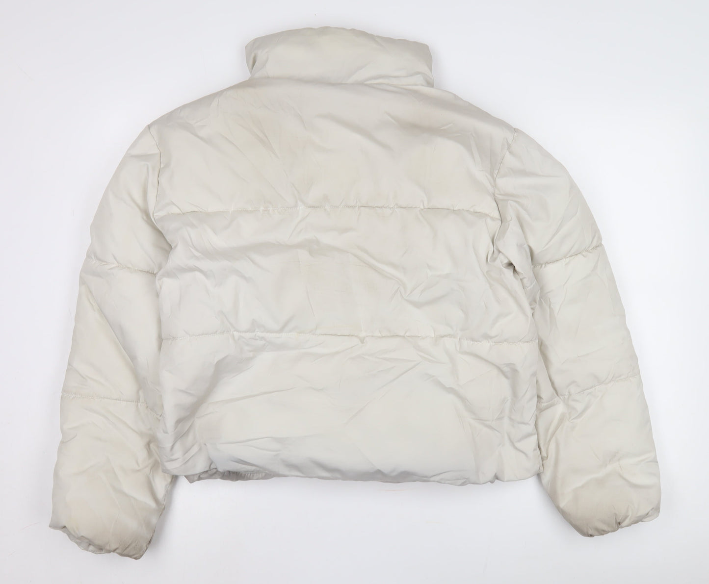 Old Navy Women's White S Puffer Jacket Winter