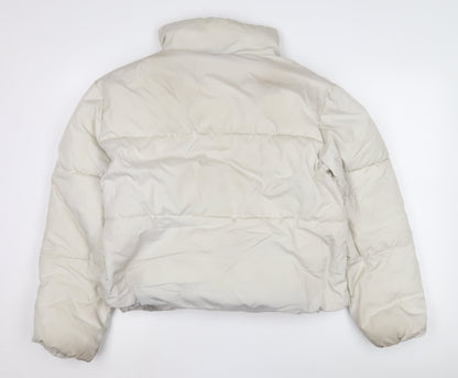 Old Navy Women's White S Puffer Jacket Winter