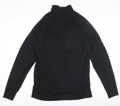 Trespass Men's Black XL Casual Pullover, High Neck, Long Sleeve